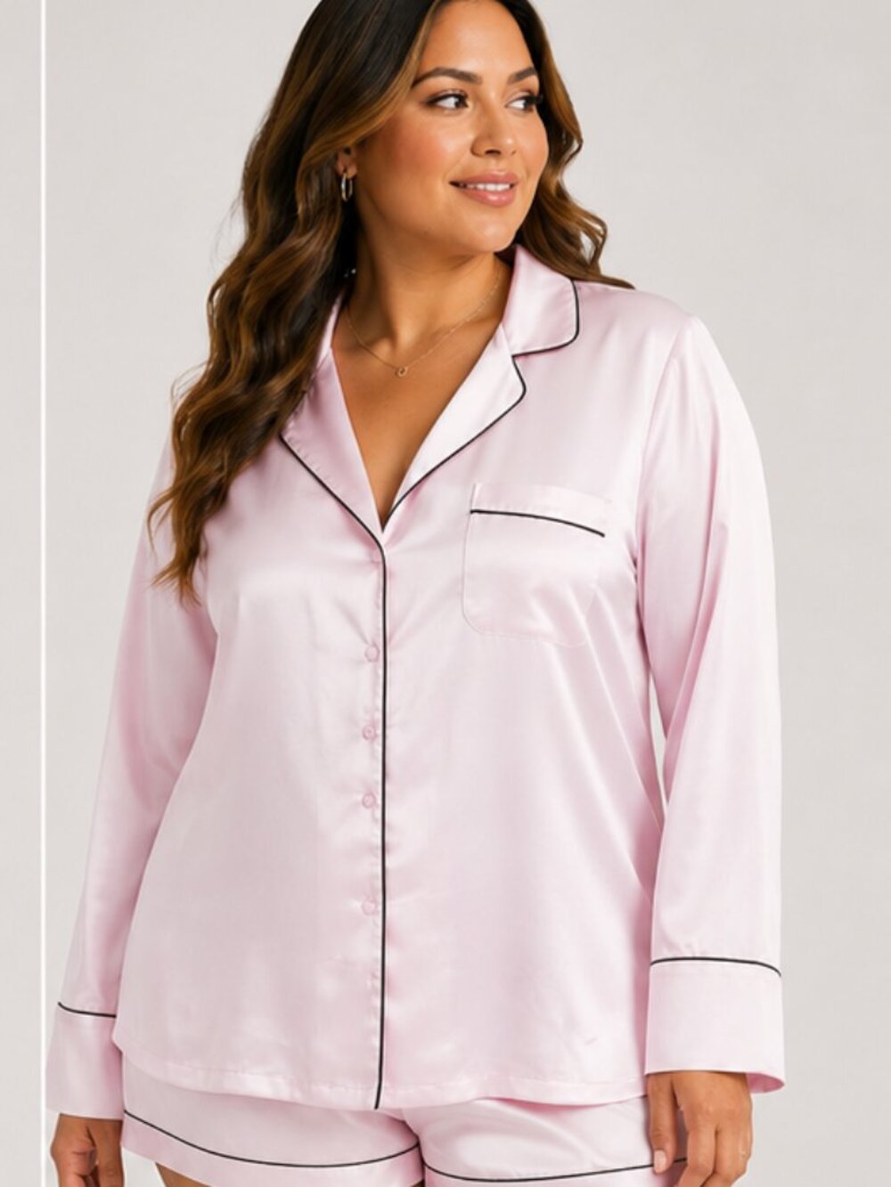 Savage X Fenty Orchid Pink Sleep Shirt Pajama Top 2X NWT